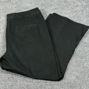 Y2K 00s Field Gear 14 Black Side Zip Cropped Pants Trousers Minimalist Workwear